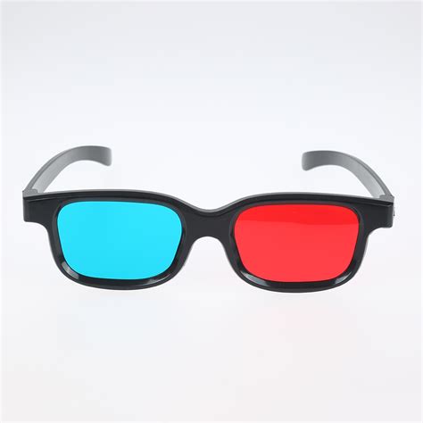 Designer Sunglasses Black Frame Universal 3d Glasses Red Blue Cyan 3d Glass Anaglyph 3d Movie