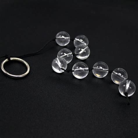 4 Size Glass Anal Beads Anal Plug Pull Chain Crystal Prostate Massager