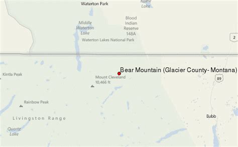 Bear Mountain Glacier County Montana Mountain Information
