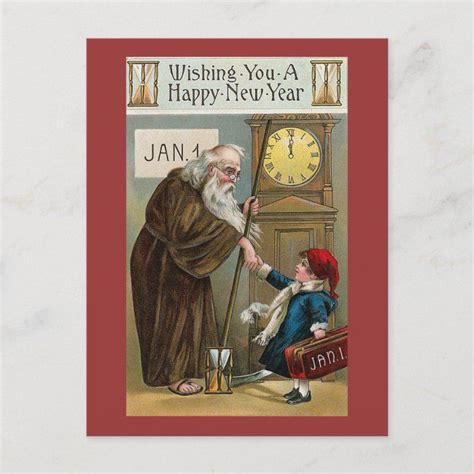 Vintage Happy New Year Holiday Postcard In 2020 Vintage