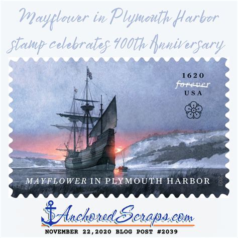 Mayflower In Plymouth Harbor Stamp Celebrates 400th Anniversary