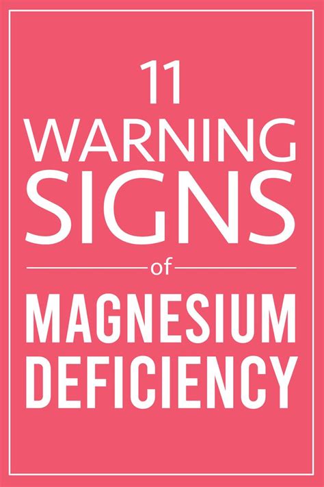 11 warning signs of magnesium deficiency in 2021 signs of magnesium deficiency magnesium