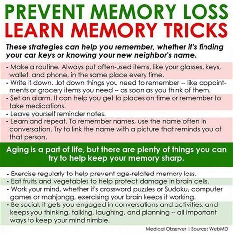 Memory Memories How To Memorize Things Memory Loss