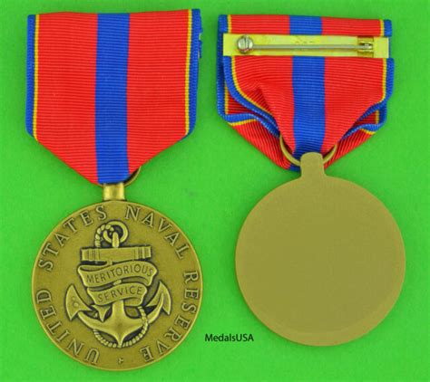 Navy Reserve Meritorious Service Medal Usm067 Usnr Ebay