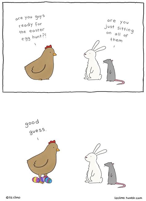 Easter Liz Climo Clever Animals Cute Funny Animals Funny Cute