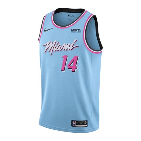The miami heat revealed their vice versa jerseys on wednesday, writing the look is fit for the future. the vice city edition jerseys are blue and pink ombre and black accents. Tyler Herro Nike Miami HEAT ViceWave Swingman Jersey | Miami heat, Athletic tank tops, Miami ...