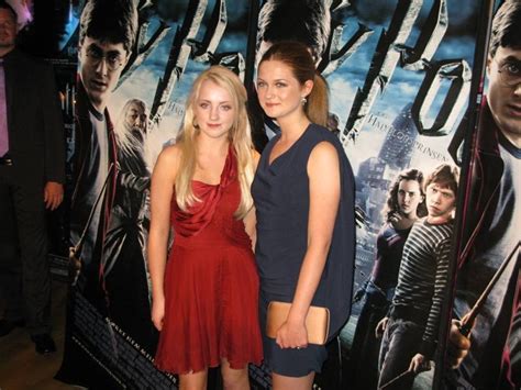 Evanna Lynch And Bonnie Wright Harry Potter Actresses Wallpaper
