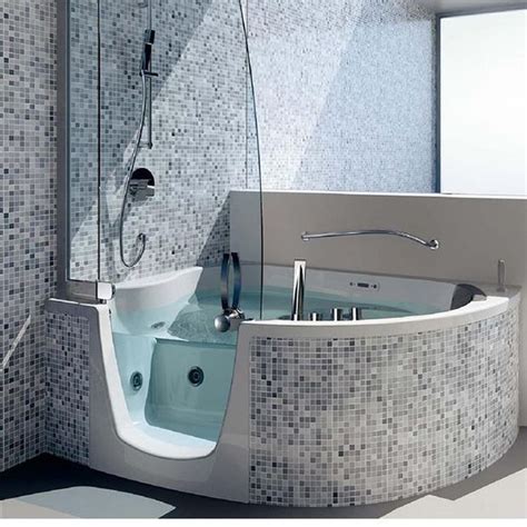This is an inclosed all in one shower unit. 383 Corner Spa by Teuco | Bathroom tub shower combo ...