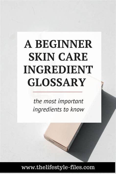 A Beginners Guide To Skin Care Ingredients The Lifestyle Files