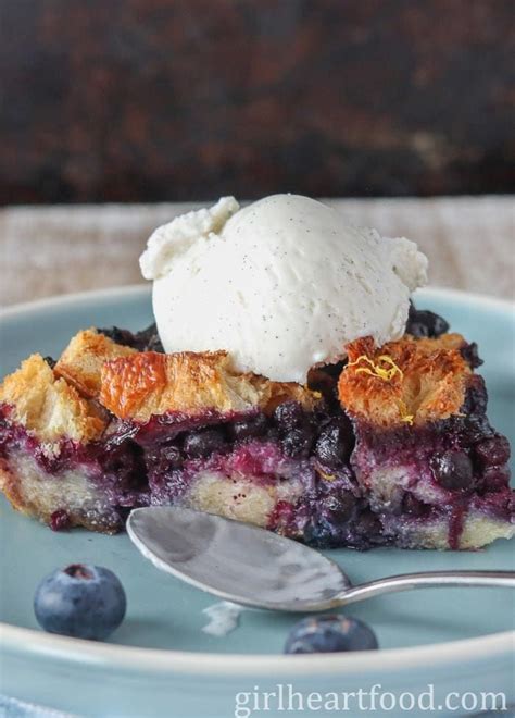 Easy Blueberry Bread Pudding Recipe Recipe Blueberry Bread Pudding