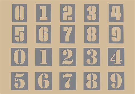 Number Stencil Printable Customize And Print