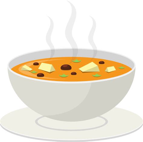 Hot Vegetable Soup Clipart Design Illustration 9381296 Png