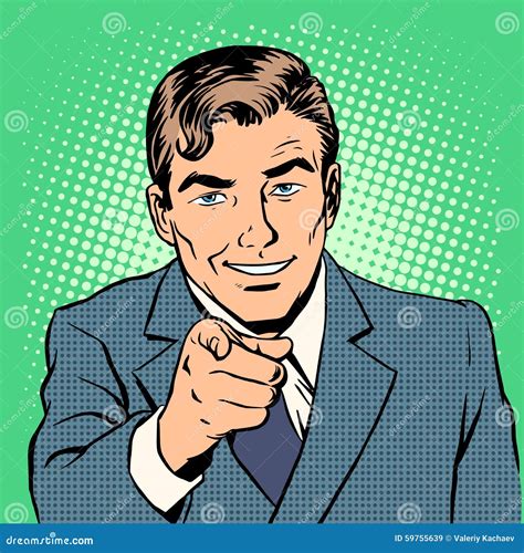 Man Pointing Finger Stock Vector Illustration Of People 59755639