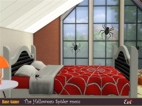 The Halloween Spider Bedroom By Evi At Tsr Sims 4 Updates