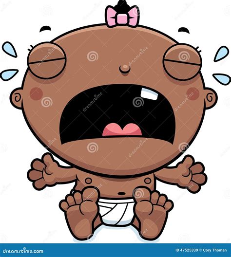 Cartoon Baby Girl Crying Stock Vector Image 47525339