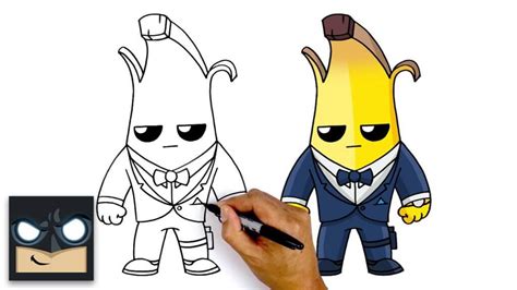 How To Draw Fortnite Peely Step By Step Learn
