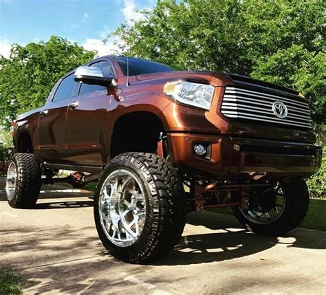Truckdaily On Instagram “thoughts On This Tundra” Jacked Up Trucks