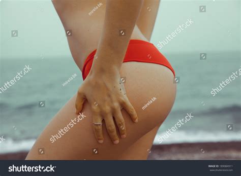 Sexy Woman Buttock On Beach Background Stock Photo Shutterstock