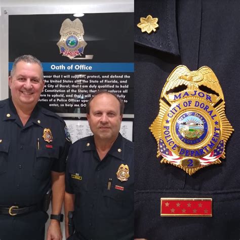Doral Police Dept. on Twitter: "Congratulations are in order for Majors
