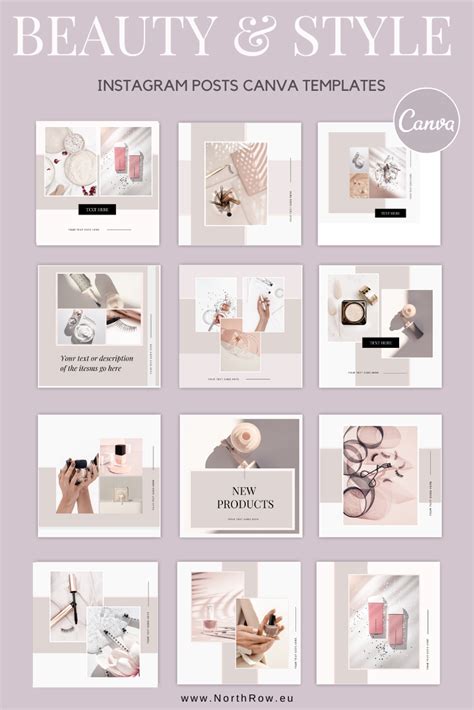 This Beautiful And Elegant Beauty Instagram Posts Bundle Is Intended