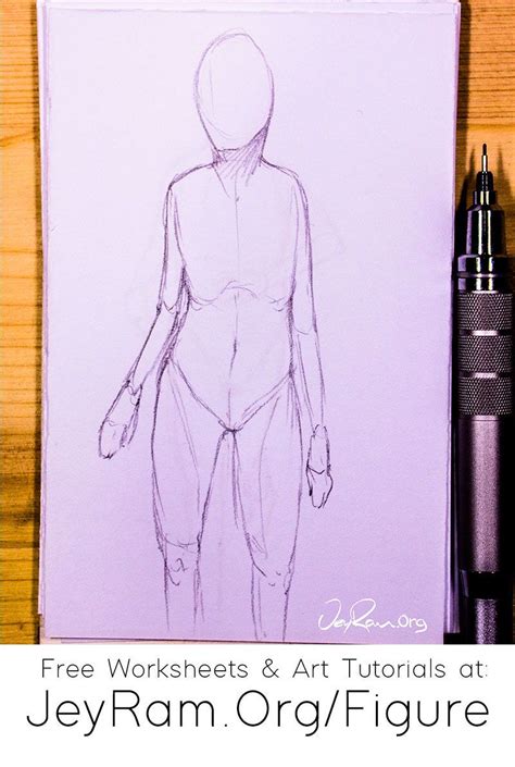 How To Draw The Human Figure Free Worksheets And Tutorials In 2020