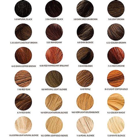 Ion Demi Permanent Hair Color Chart Hairstyle Guides