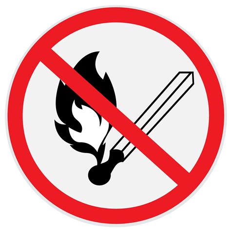 No Open Fire No Smoking Sign Stylish Alphabets Fire Fire Signs