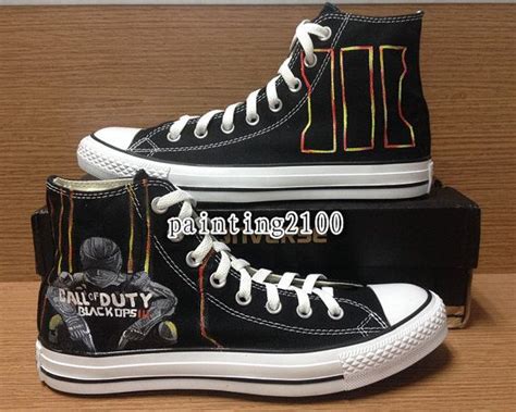 Custom Conversecall Of Duty Black Ops 3 Shoespainted Shoests