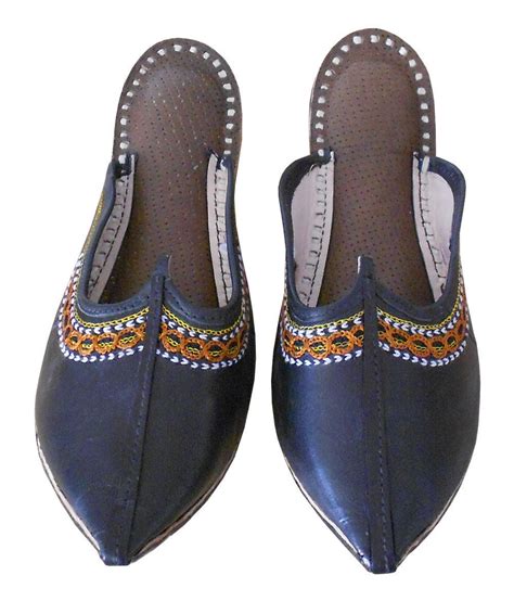 Traditional Indian Women Shoes Casual Jooti Handmade Leather Clogs Flat