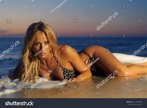 Sexy Beach Bikini Girl Posing Stok Fotoğrafı 1510774898 Shutterstock