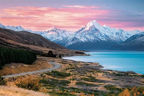 Heres New Zealands Most Epic Drive New Zealand Landscape Lake