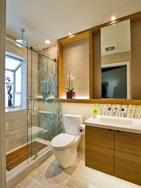 The shape is utterly distinctive and fairly universally familiar, and will immediately train the eye how to interpret other elements of the bathroom. Contemporary Asian Bathroom Ideas, Pictures, Remodel and Decor