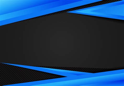 Abstract Template Blue Geometric Triangles Contrast Black Background