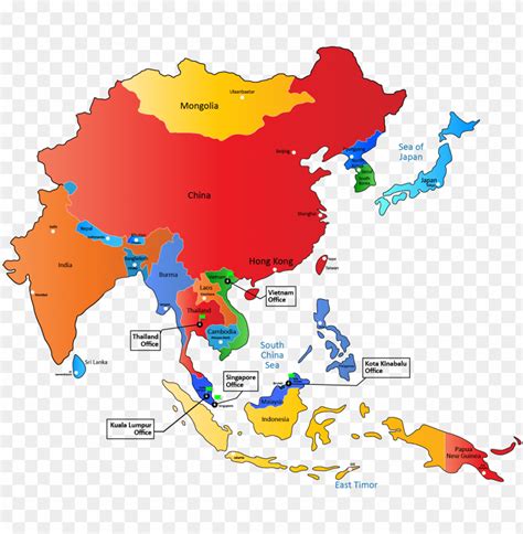 Map Of East Asia Plan Map Of Asia Png Image With Transparent Sexiz Pix