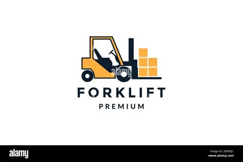 Forklift Abstract Modern Logo Vector Icon Illustration Stock Vector