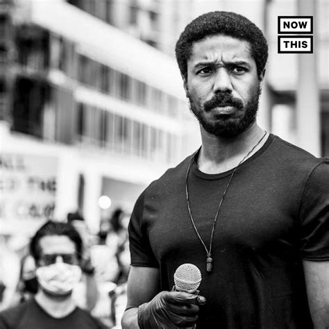 Michael B Jordan Calls Out Racial Inequality In Hollywood During Protest Michael B Jordan