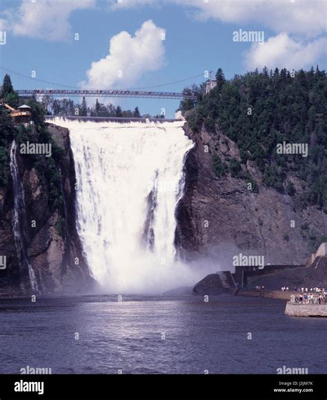Montmorency Falls Quebec Canada Stock Photo Alamy