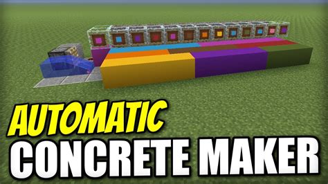 Minecraft Bedrock Automatic Concrete Maker Tutorial Ps4 Mcpe
