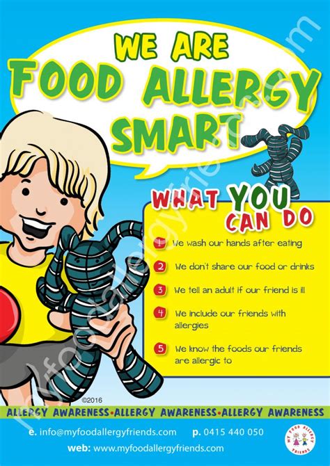 Nut Free Zone Poster My Food Allergy Friends