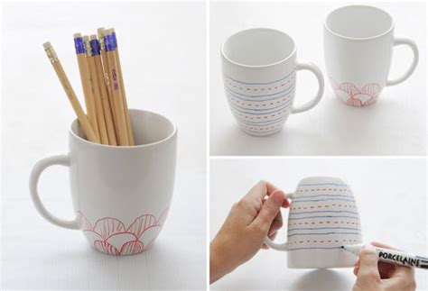 Whim And Whimsy Diy Painted Mugs