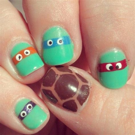 Pin By Ashley Smith On My Style Ninja Turtle Nails Nail Art Nail