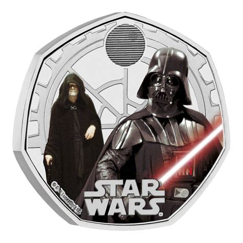 Star Wars Darth Vader And Emperor Palpatine 2023 Uk 50p Brilliant