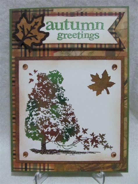 Savvy Handmade Cards Autumn Greetings Card