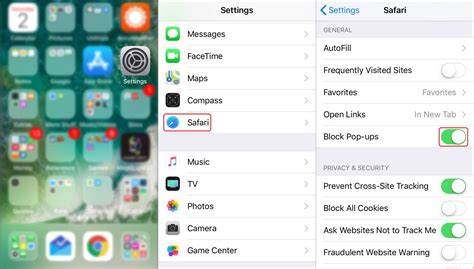 Only with ipad and iphone. How to Enable the Pop-up Blocker in Safari