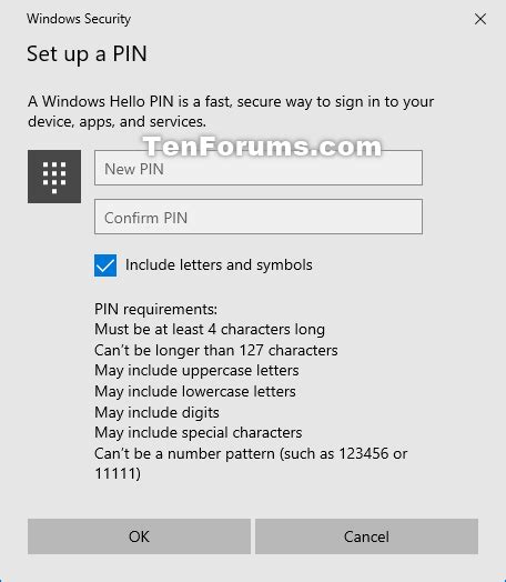 Reset Pin For Your Account In Windows 10 Tutorials