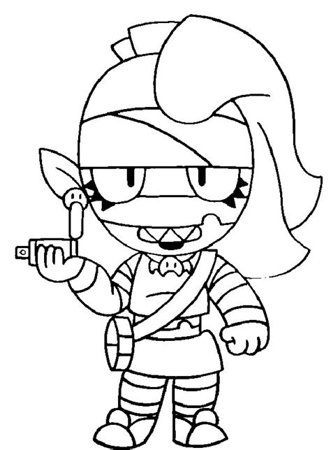 Het doel is om zoveel mogelijk rondes te winnen om uiteindelijk zoveel mogelijk trofeeën te behalen. kolorowanka EMZ BRAWL STARS - Kolorowanki