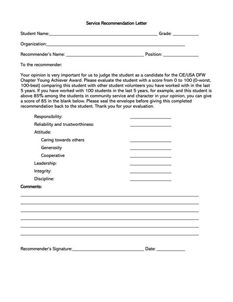 Business Service Recommendation Letter Samples