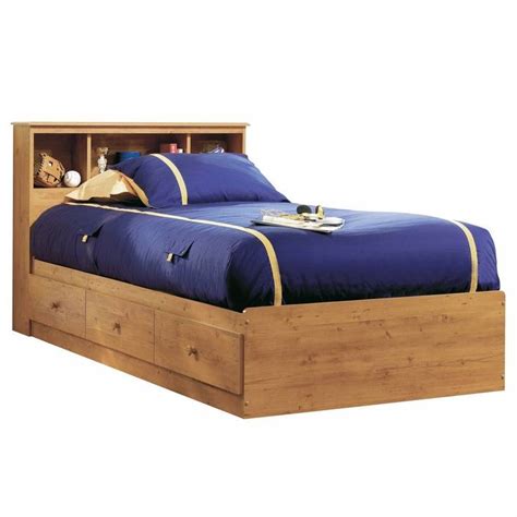 Country Pine Twin Storage Bed And Headboard Little Treasures Twin