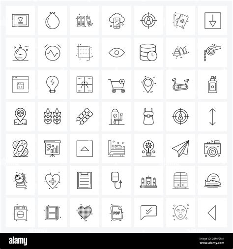 49 Universal Line Icon Pixel Perfect Symbols Of Customer Business