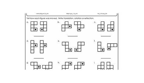 reflections and translations worksheet
